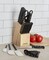22 Pieces Never Needs Sharpening Triple Rivet High-Carbon Stainless Steel Knife Block and Kitchen Tool Set, Black